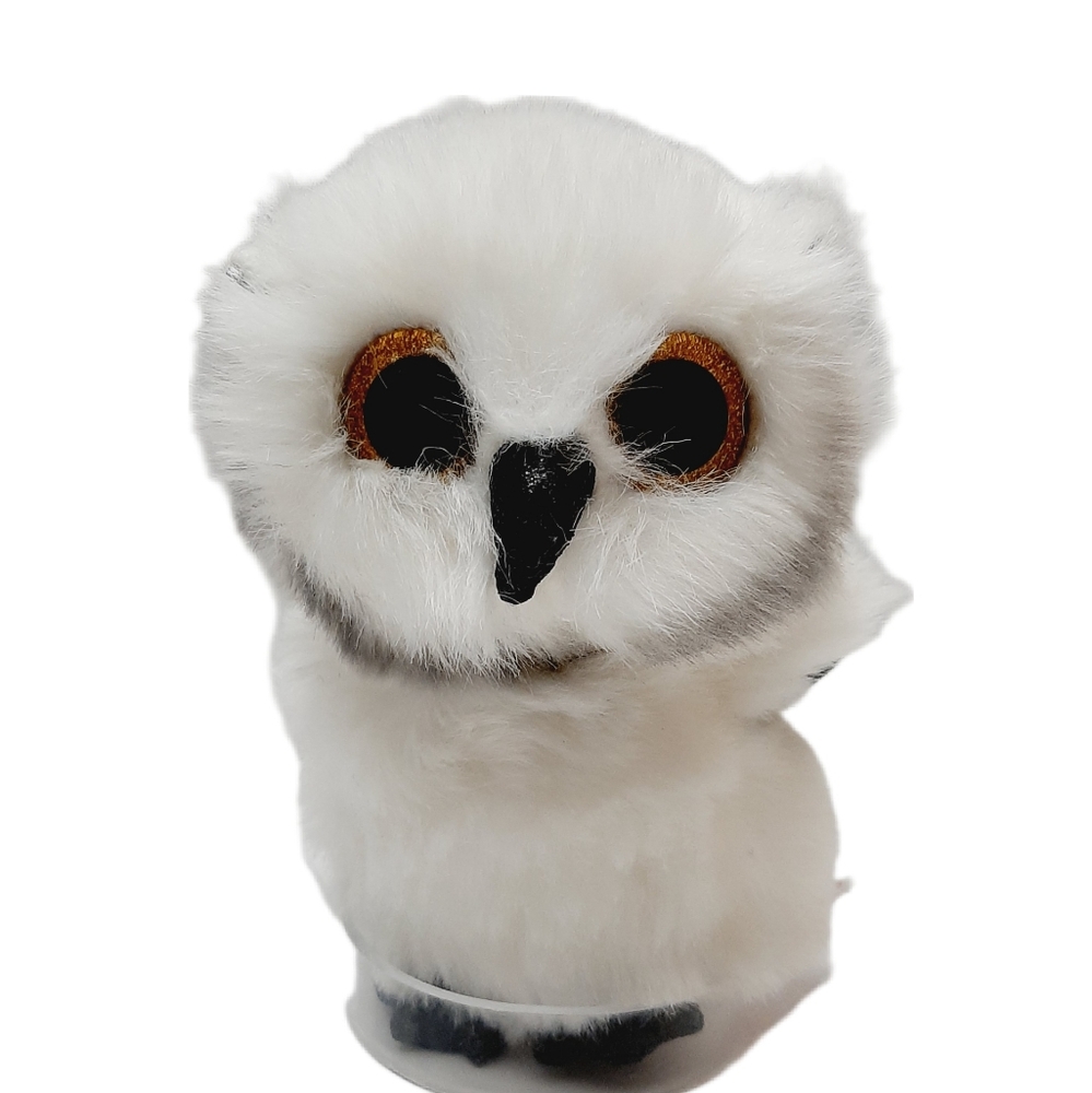 🍒4 for $20🍒 TY Beanie Baby Boos AUSTIN the White Owl Plush Soft Kids Toy